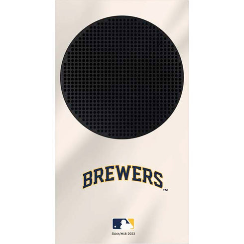 MLB Milwaukee Brewers Home Jersey Xbox Series S Console Skin